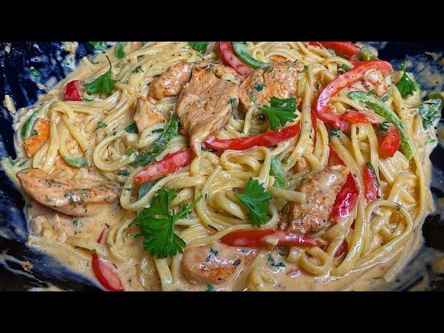 Creamy Chicken Linguine, Pasta