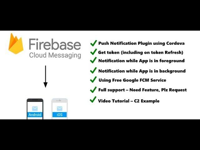 Update: Push Notification (FCM) using Construct 2 and Cordova Plugins