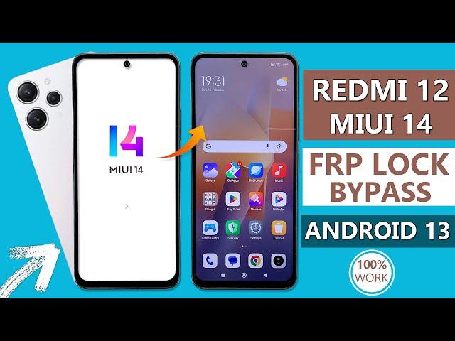 Redmi 12 Miui 14 FRP Bypass/Unlock Without PC - Without Backup/Restore | Miui 14 FRP Bypass 2024 |