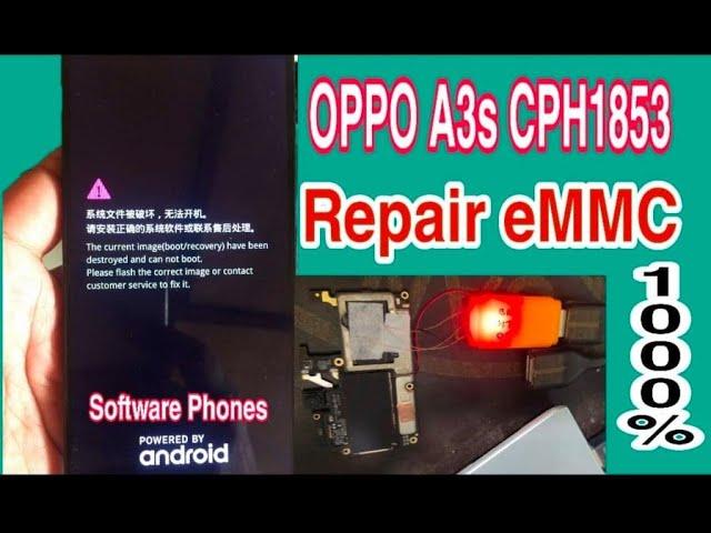 OPPO A3S CPH1853 Repair eMMC Done Write EMMC DUMP FILE