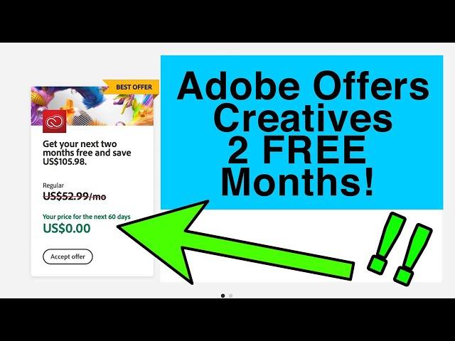 Adobe Waives Fees for 2 Months to Help Creative Industry - How to Unlock