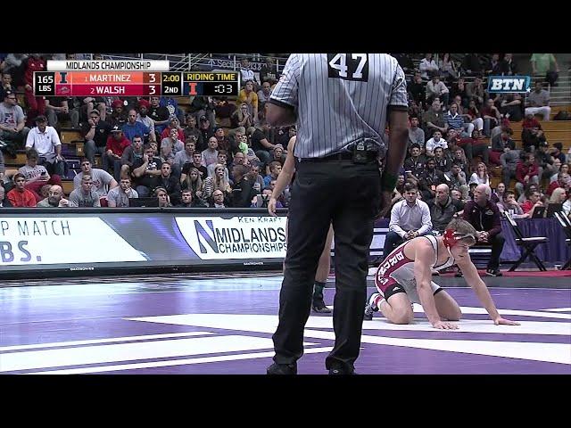 Big Ten Rewind: 2017 Wrestling - 165 LBs - Illinois' Isaiah Martinez vs. Rider's Chad Walsh