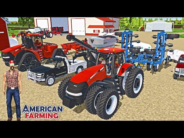 SPRING PLANTING ON MEGA FARM! (CASE ROW TRACK & 36 ROW PLANTER) | AMERICAN FARMING