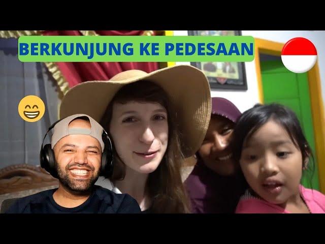 Visiting INDONESIAN houses in the village - Globe in the Hat #33 MR Halal Reaction