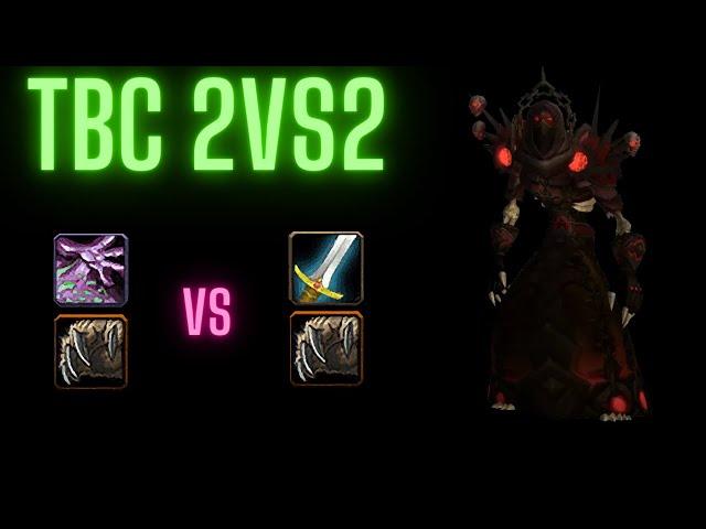 Warlock Druid vs Warrior Druid 2vs2 TBC classik Arena PvP