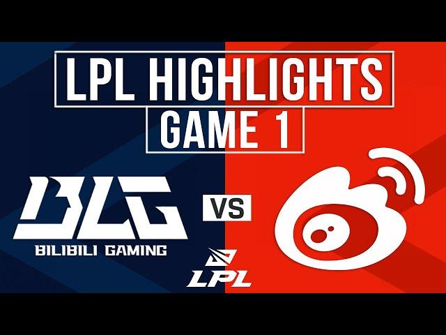 BLG vs WBG Highlights Game 1 | LPL 2024 Summer Finals | Bilibili Gaming vs Weibo Gaming