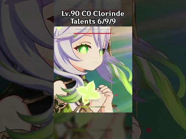 LV.90 C0 CLORINDE TALENTS 6/9/9