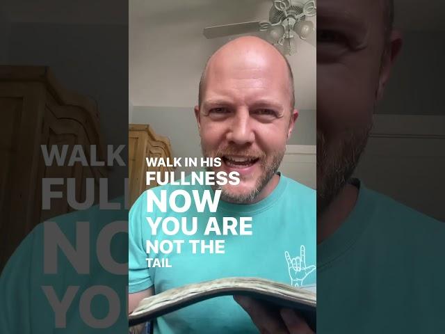 It's time to start walking in God's FULLNESS!