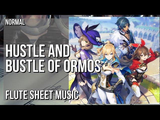 Flute Sheet Music: How to play Hustle and Bustle of Ormos (Genshin Impact) by Yu Peng Chen