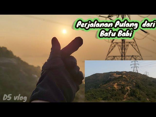 Perjalanan pulang dari Lung kwu Tan BATU BABI