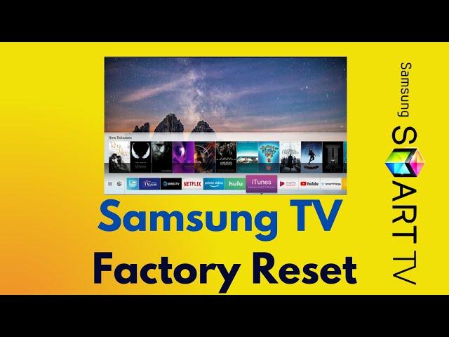 How to reset a Samsung Smart TV from the hidden Samsung service menu