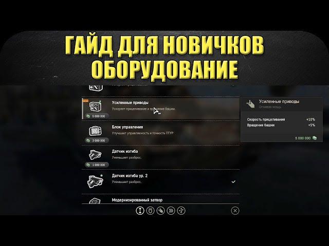 Гайд для новичков: Оборудование / Armored Warfare