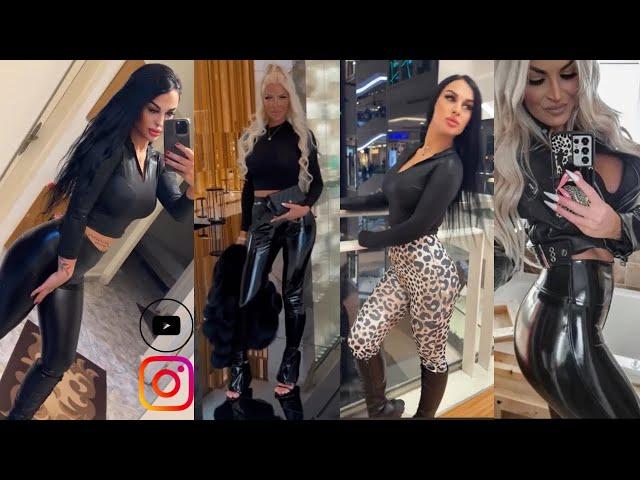 How to Style Faux Leather Leggings Daily Guide | TikTok Outfit Styles Day & Night Out 2024