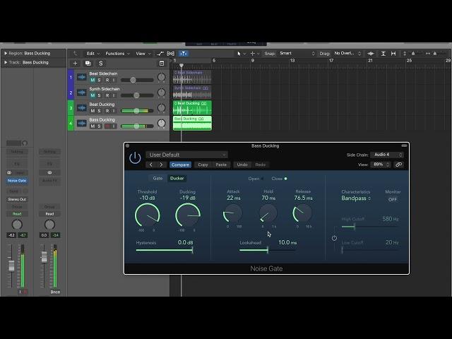 Noise Gate: Sidechaining & Ducking