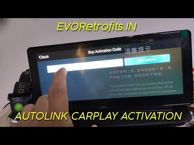 Autolink wireless Apple Carplay app launch + License Key Activation instructions Audi Q3 by EVO FIT