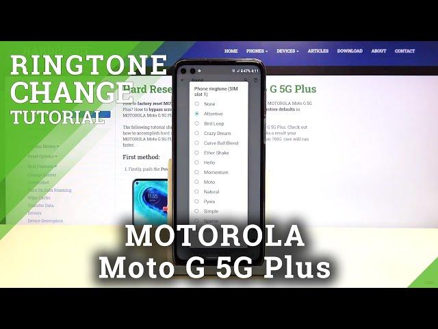 How to Change Ringtone in MOTOROLA Moto G 5G Plus – Find Ringtone List