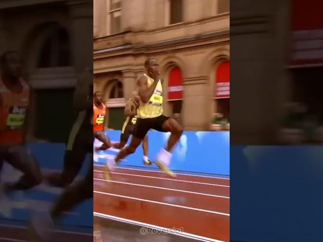 Usain Bolt FASTEST SPRINT in REVERSE!  #shorts