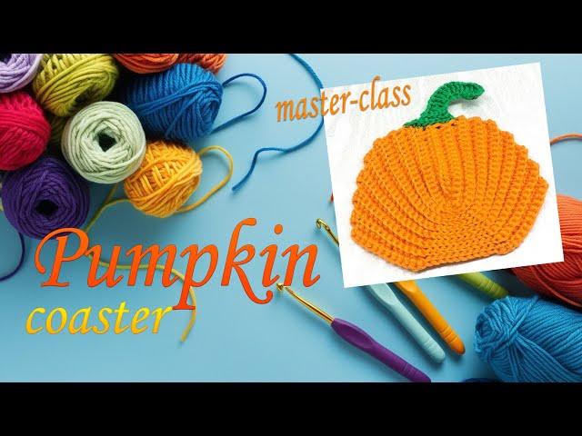 How to Crochet a Pumpkin Coaster Easy Tutorial for Beginners! | Oli Crochet #yarnart