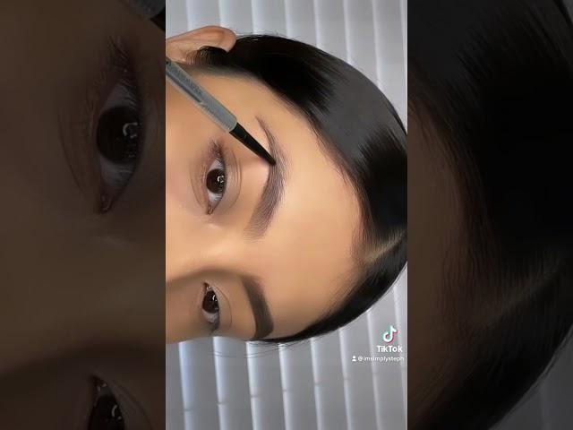 Eyebrow tutorial | fluffy eyebrow tutorial | natural eyebrow tutorial | Tiktok makeup hacks