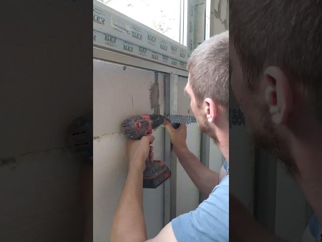 Как обшить балкон гипсокартоном, за одну минуту.#diy#отделка#ремонт#каксделатьремонт
