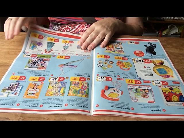 ASMR page turning through weekly ads magazine