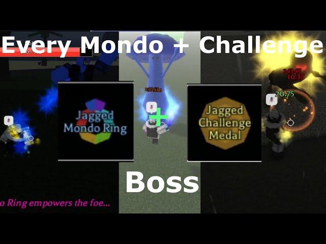 Every Mondo + Challenger medal boss - roblox Pilgrammed