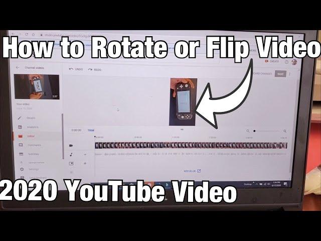 2020 How to Rotate or Flip your Uploaded YouTube Video