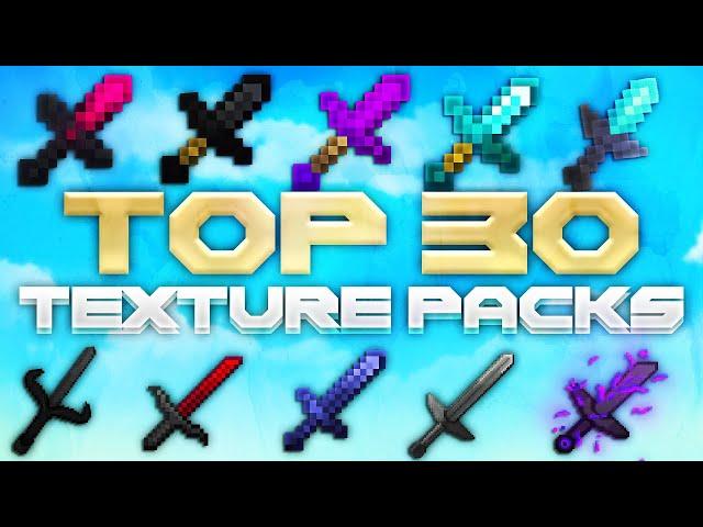 Top 30 Texturepacks For PvP & Crystal PvP | 1.20