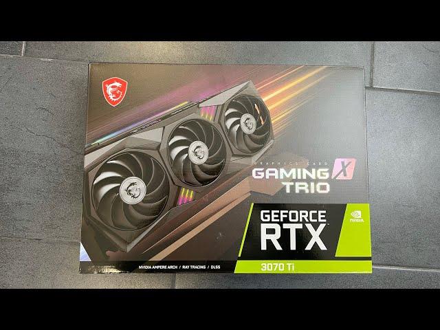 MSI RTX 3070 TI GAMING X TRIO UNBOX ETHEREUM HASHRATE 62 MHS VRAM TEMP GDDR6X T-REX + LOL MINER 1.48