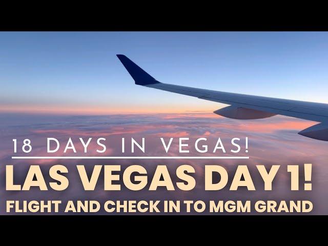 Las Vegas Day 1! Flight and check into MGM Grand