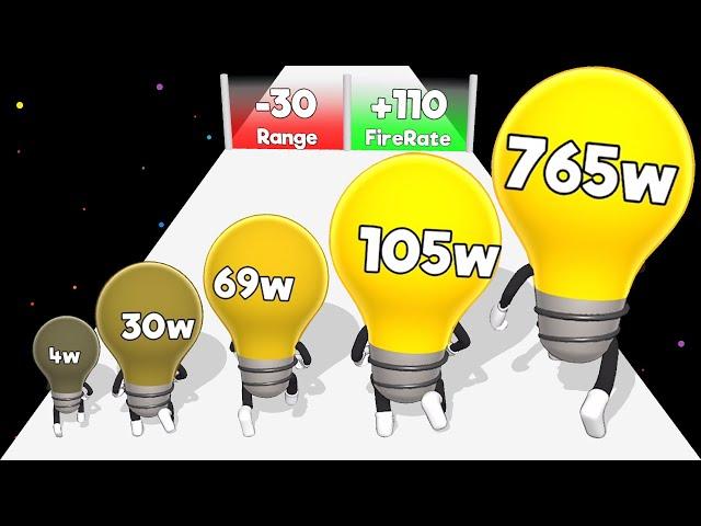 WATT THE BULB - Math Games (Level Up Bulb Runner)