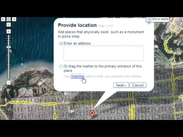 Adding places to Google Maps