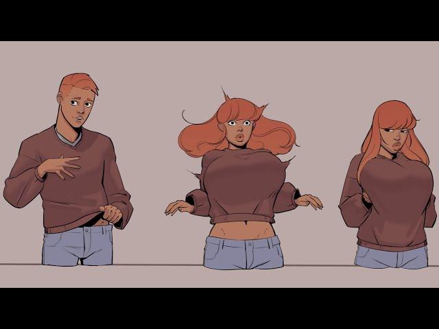 Sweater Puppies | Gender Bender | TG TF Comic Dub