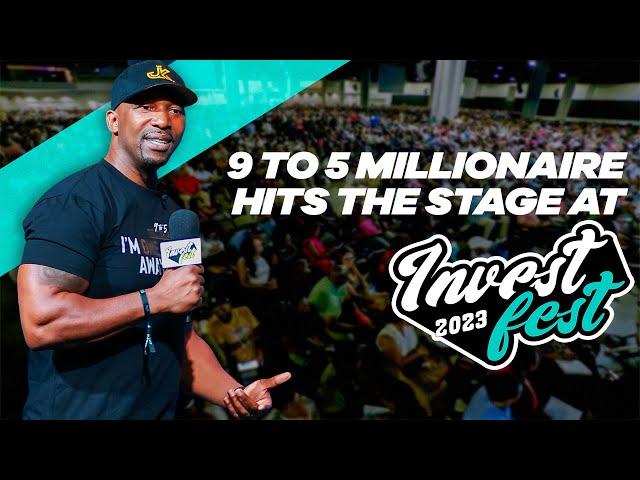 9 to 5 Millionaire On The Main Stage At Invest fest 2023