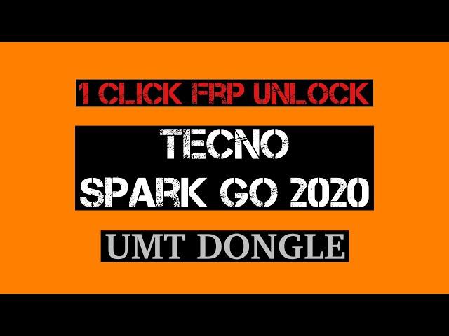 Tecno spark go 2020 ( ke5 ) frp unlock umt || mr. awwal 007