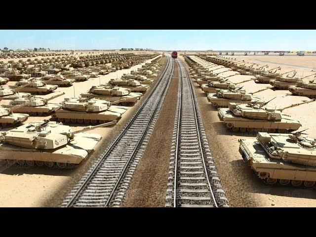 Behind US’ Insane Logistic Operation Moving Billion $ Worth of M1 Abrams Tanks