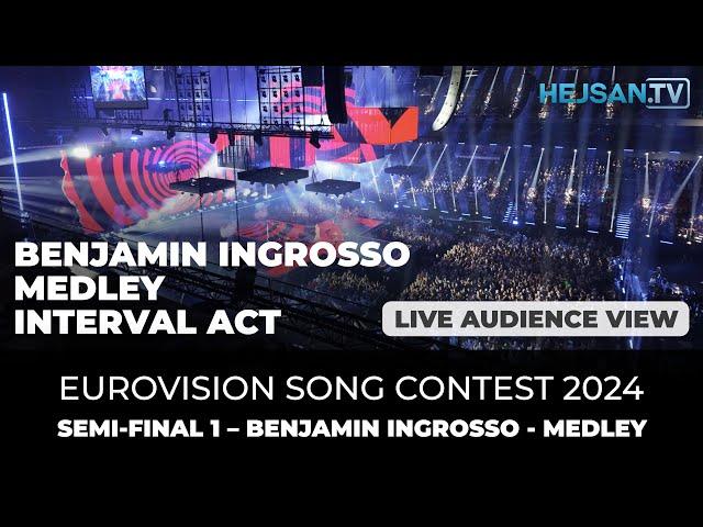 Eurovision 2024 - Semi-Final 1 Live Show: Benjamin Ingrosso - Medley - Interval act (Audience view)