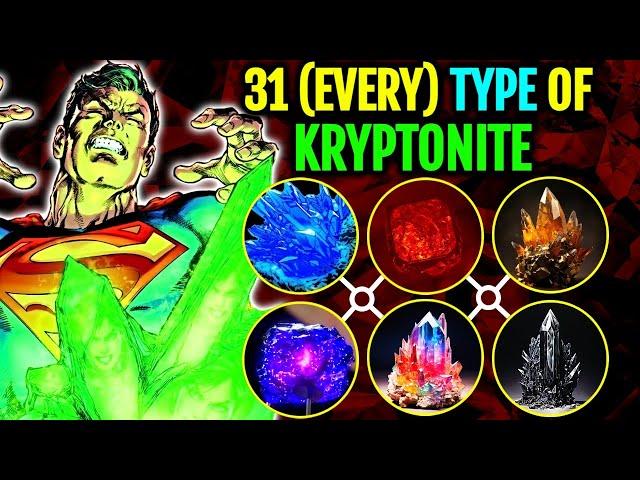 31 (Every) Type Of Kyrptonites In DC Universe - Explored With Their Powers And Effects!