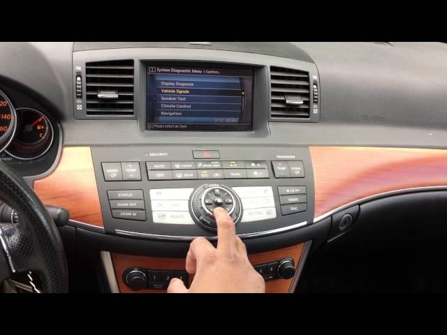 Infiniti secret menu (system diagnostic menu)