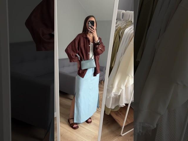 Распаковка вещей из льна и тенселя с Алиэкспресс до 3500р  #aliexpress #распаковкапосылок #стиль