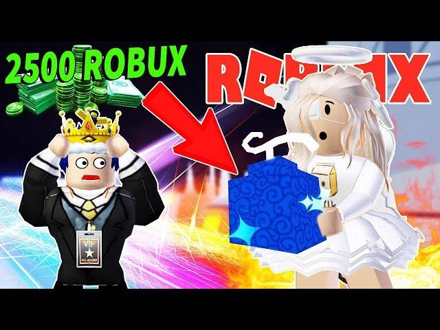 Roblox - BẤT NGỜ ĐƯỢC BẠN RICH KID TẶNG TRÁI ÁC QUỶ CONTROL VĨNH VIỄN GIÁ 2500 ROBUX - Blox Piece