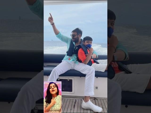 Ajay Devgan with Family ️ Wife Kajol | Daughter Nysa Devgan | Son Yug Devgan #ajaydevgan #kajol