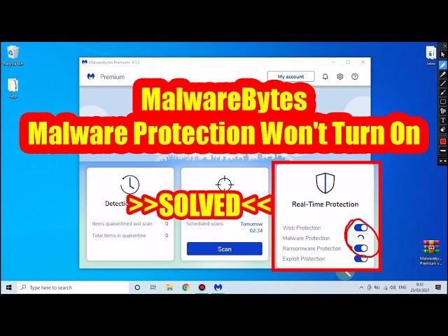 [SOLVED] MalwareBytes Malware Protection Won't Turn On (Work 100%) Windows 10 Tested