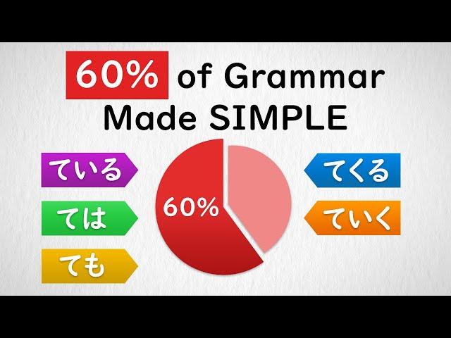 60% of Japanese Grammar follows This Pattern【ている、ていく、てくる、ては、ても】