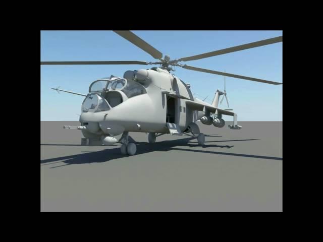 Mi-24 Hind, T-90, Su-37 by Oleg Kovalev