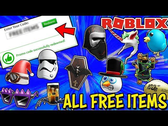 ALL FREE ITEMS ON ROBLOX (STILL WORKING DECEMBER 2019 - HURRY) - Promo Codes, Event Items & More