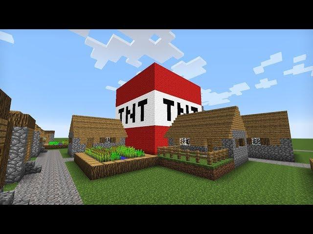 ОГРОМНЫЙ ДИНАМИТ ВЗОРВАЛ ДЕРЕВНЮ В МАЙНКРАФТ | Компот Minecraft