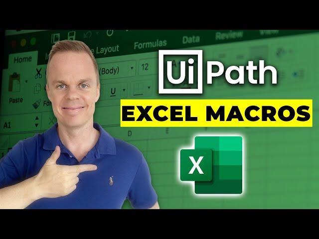 How to run Excel Macros from UiPath - Tutorial