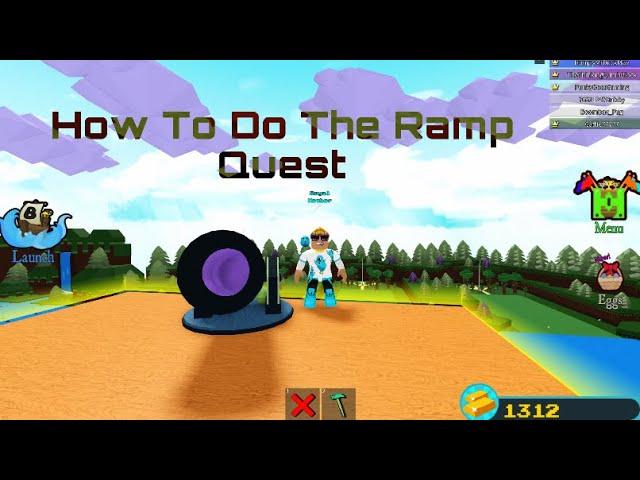 Best Way To Do the ramp quest  under 3 minutes in build a boat for treasure in Roblox