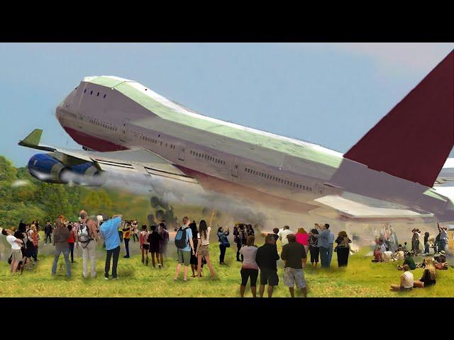 Extreme takeoff on an airplane  - The Engines Failed | Airplane Crashes & EMERGENCY LANDING!